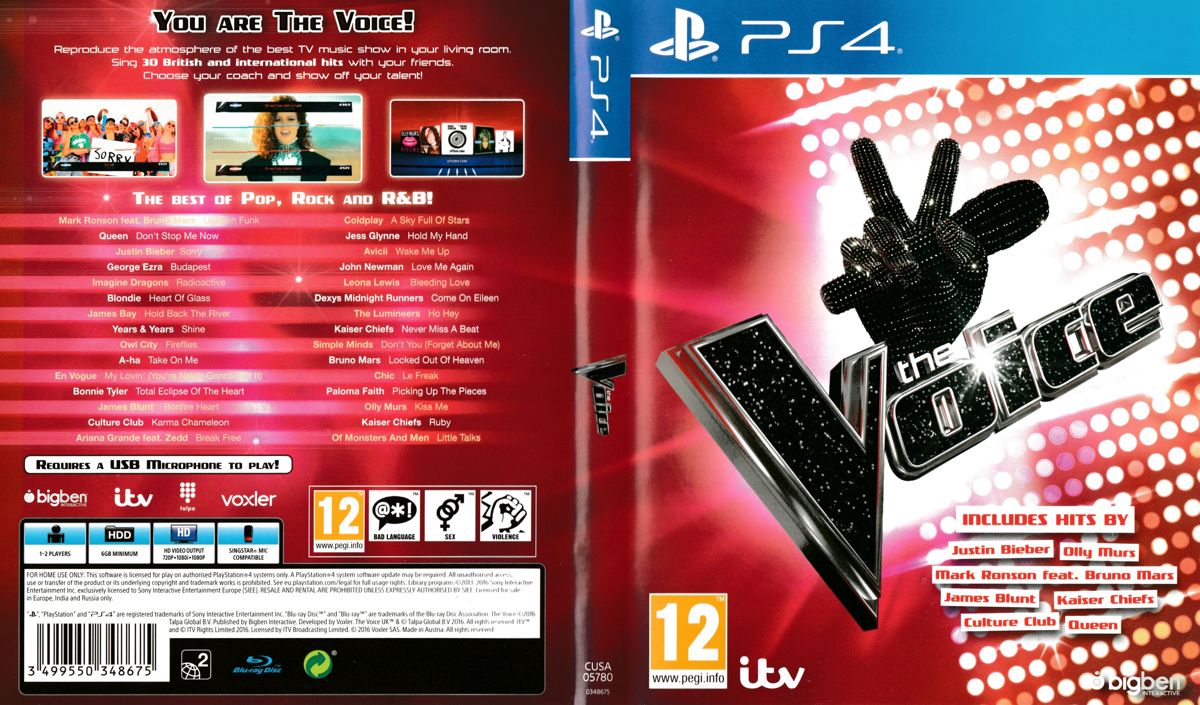 Full Cover for The Voice (PlayStation 4)