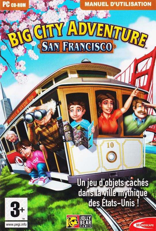 Manual for Big City Adventure: San Francisco (Windows): Front (6-page/3-folded)