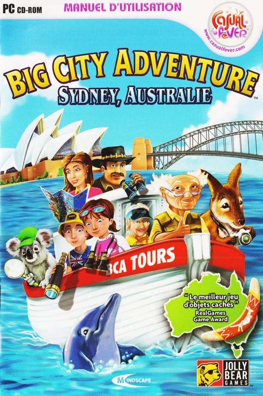 Manual for Big City Adventure: Sydney, Australia (Windows): Front (8-page)