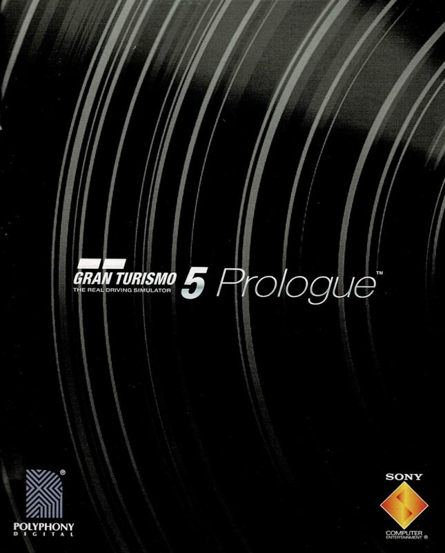 Manual for Gran Turismo 5: Prologue (PlayStation 3) (Platinum 2nd release): Front