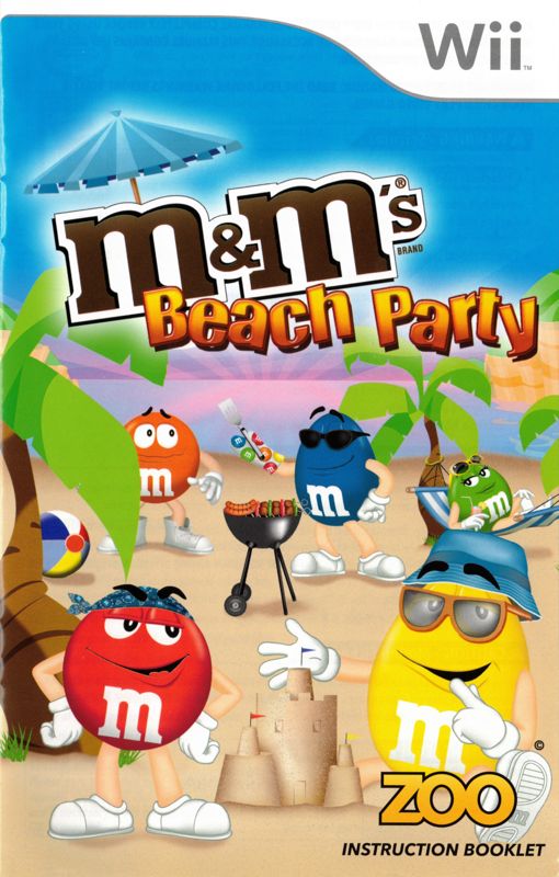 Manual for M&M's Beach Party (Wii): Front