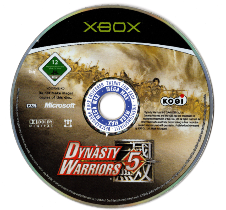 Media for Dynasty Warriors 5 (Xbox)