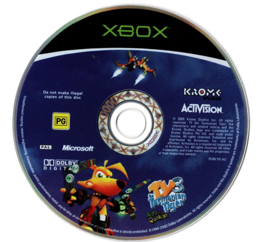 Media for Ty the Tasmanian Tiger 3: Night of the Quinkan (Xbox)