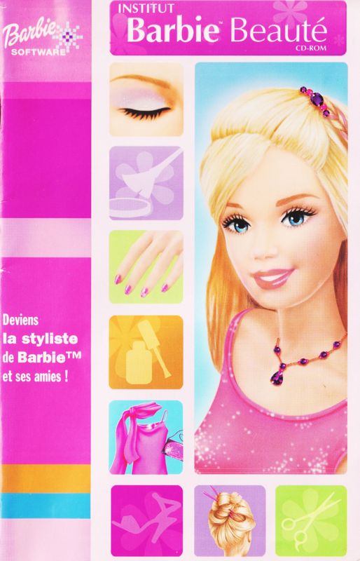 Manual for Barbie Beauty Boutique (Windows): Front (24-page)