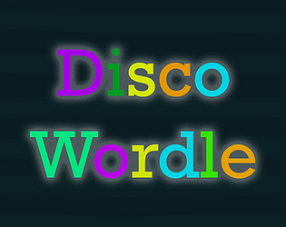 Front Cover for Disco Wordle (Browser) (itch.io release)