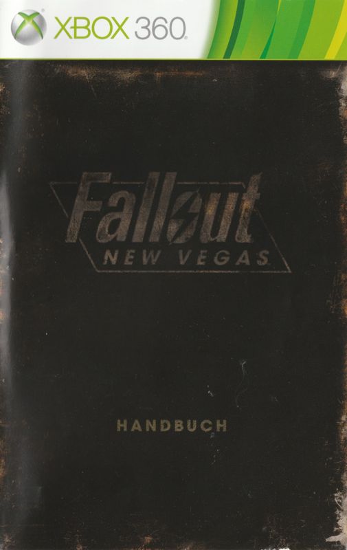 Manual for Fallout: New Vegas (Xbox 360): Front