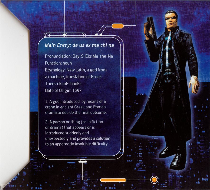 Other for Deus Ex (Windows): Trifold - Inside center: Manual sleeve