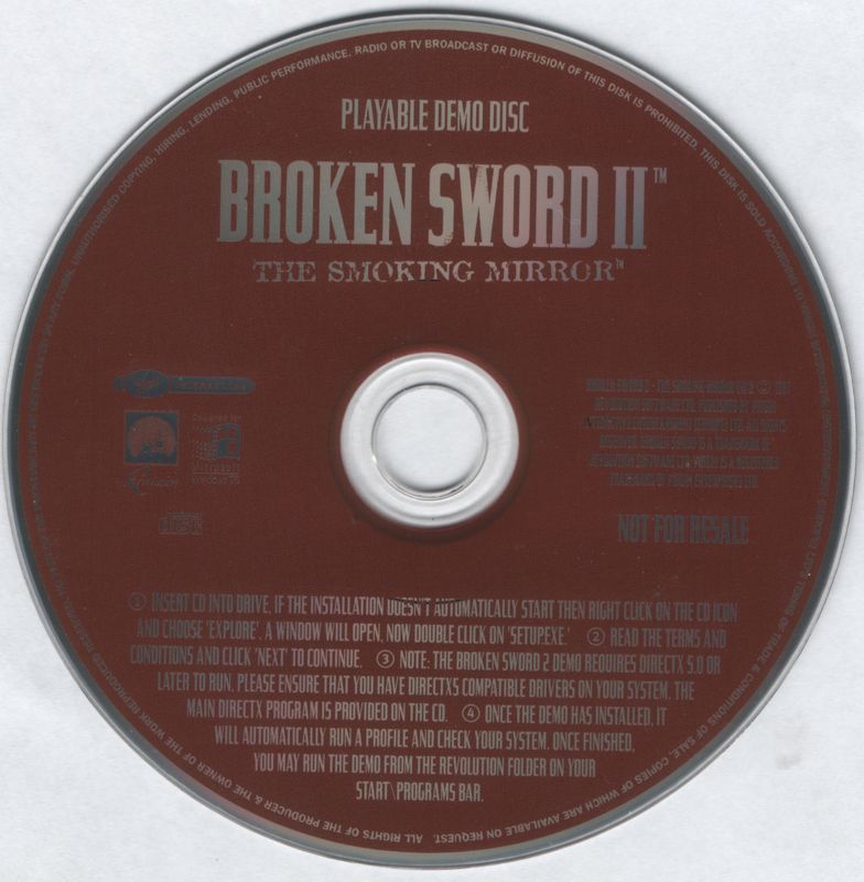 Media for Circle of Blood (DOS and Windows) (The White Label release): Playable Broken Sword II Demo