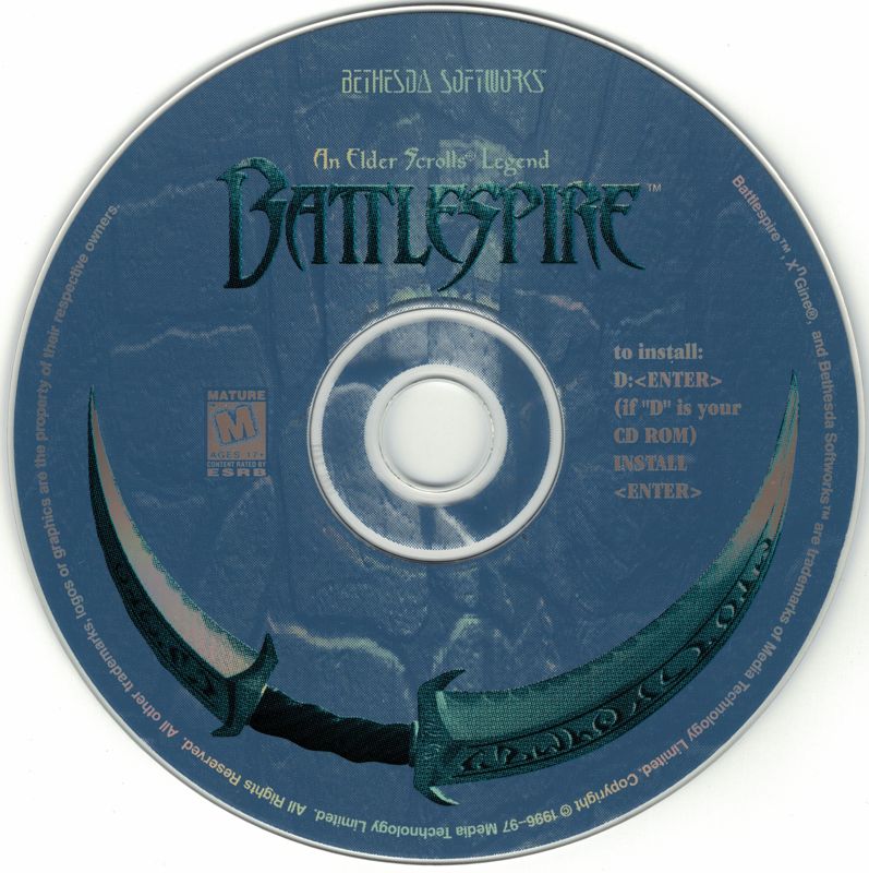 Media for An Elder Scrolls Legend: Battlespire (DOS) (First release)