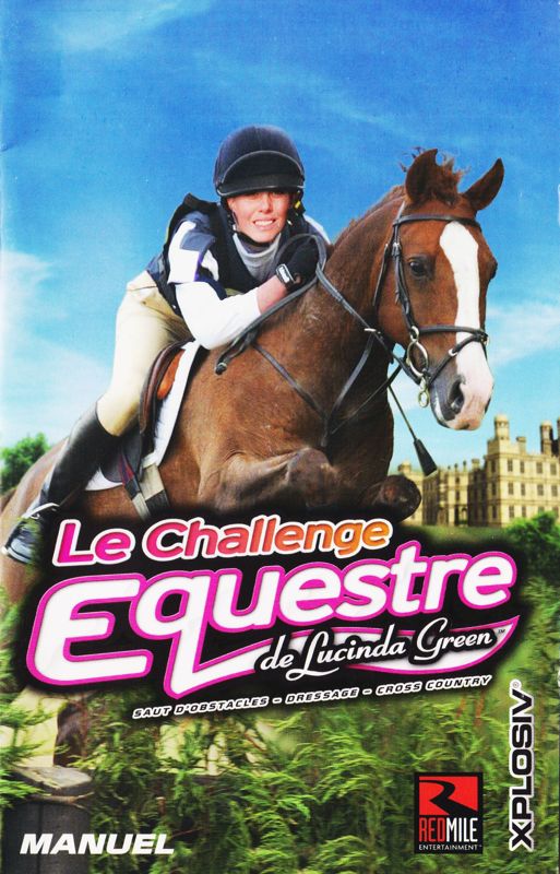 Manual for Lucinda Green's Equestrian Challenge (Windows) (Xplosiv release): Front (26-page)