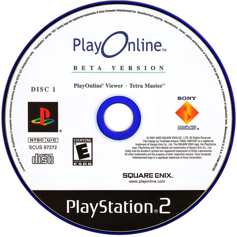Media for Final Fantasy XI Online (PlayStation 2) (Beta Version): Disc 1