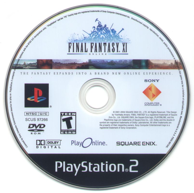 Media for Final Fantasy XI Online (PlayStation 2): Disc 1 - Final Fantasy XI and Rise of Zilart Expansion