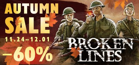 Front Cover for Broken Lines (Linux and Macintosh and Windows) (Steam release): Autumn 2021 sale version (24 November 2021)