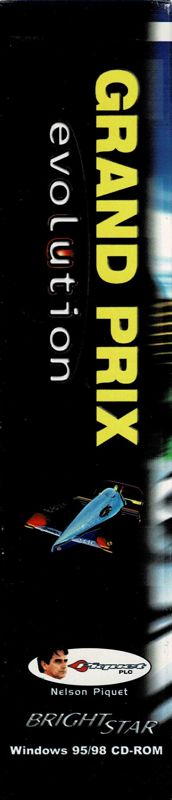 Spine/Sides for Nelson Piquet's Grand Prix: Evolution (Windows): Left