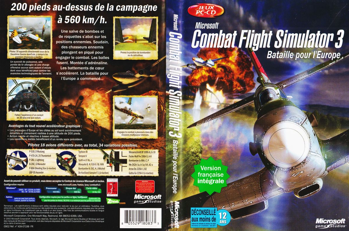 Full Cover for Microsoft Combat Flight Simulator 3: Battle for Europe (Windows)