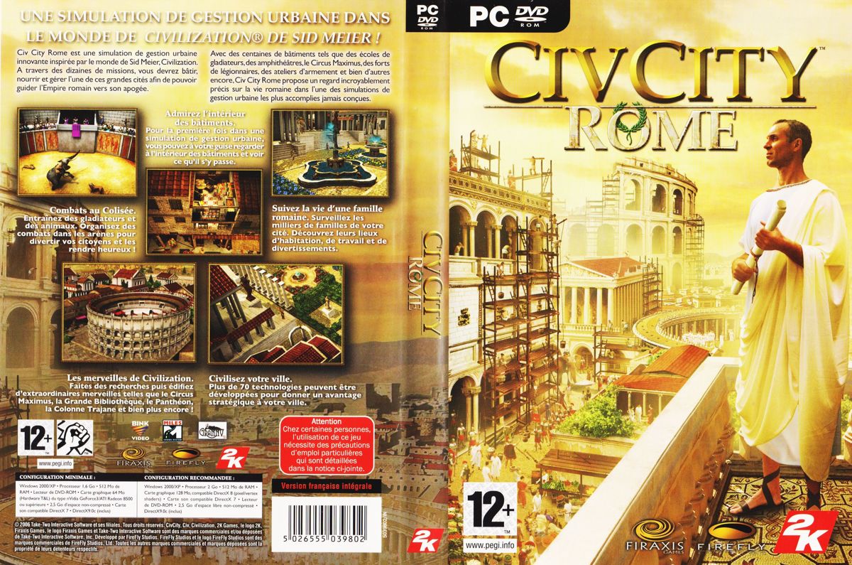 CivCity: Rome cover or packaging material - MobyGames