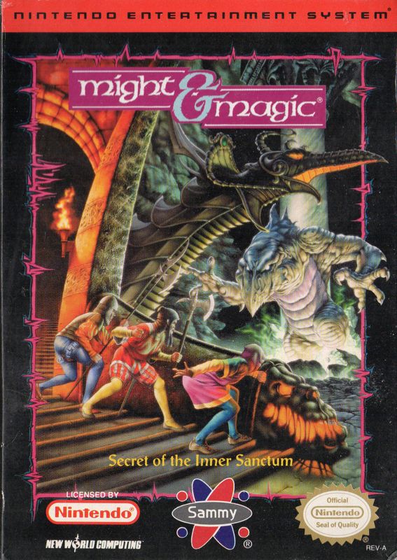 Front Cover for Might and Magic: Book One - Secret of the Inner Sanctum (NES)