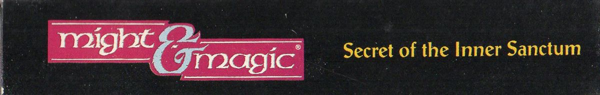 Spine/Sides for Might and Magic: Book One - Secret of the Inner Sanctum (NES): Top