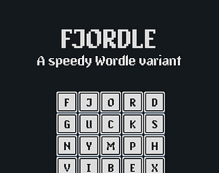 Front Cover for Fjordle (Browser) (itch.io release)