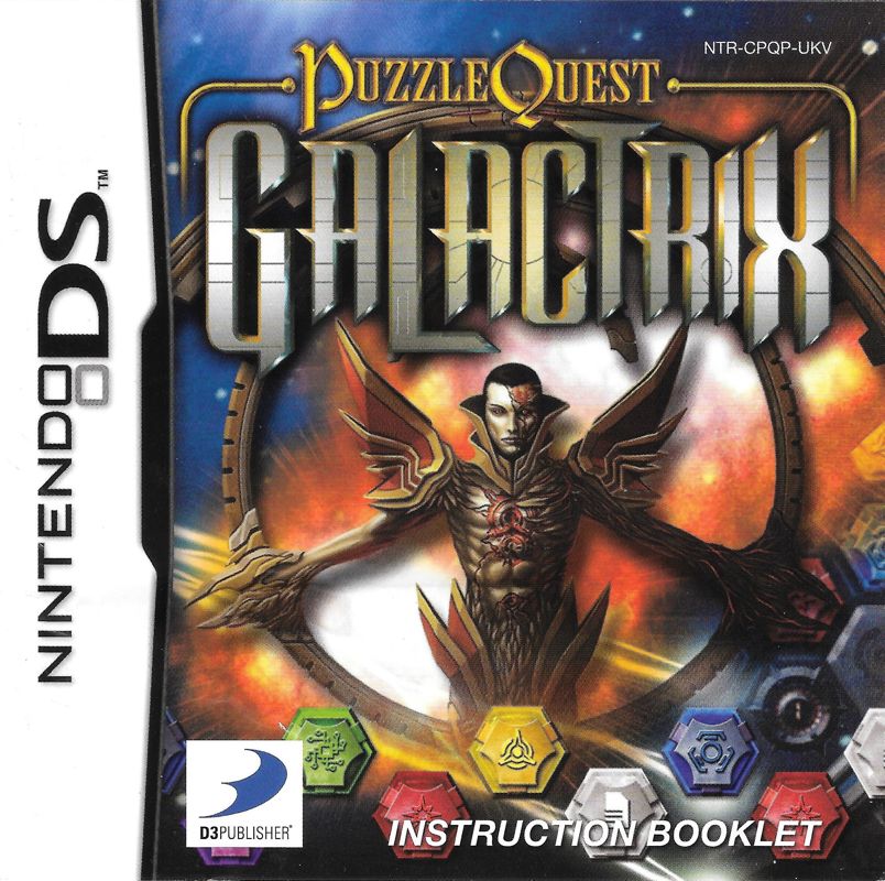 Manual for Puzzle Quest: Galactrix (Nintendo DS): Front
