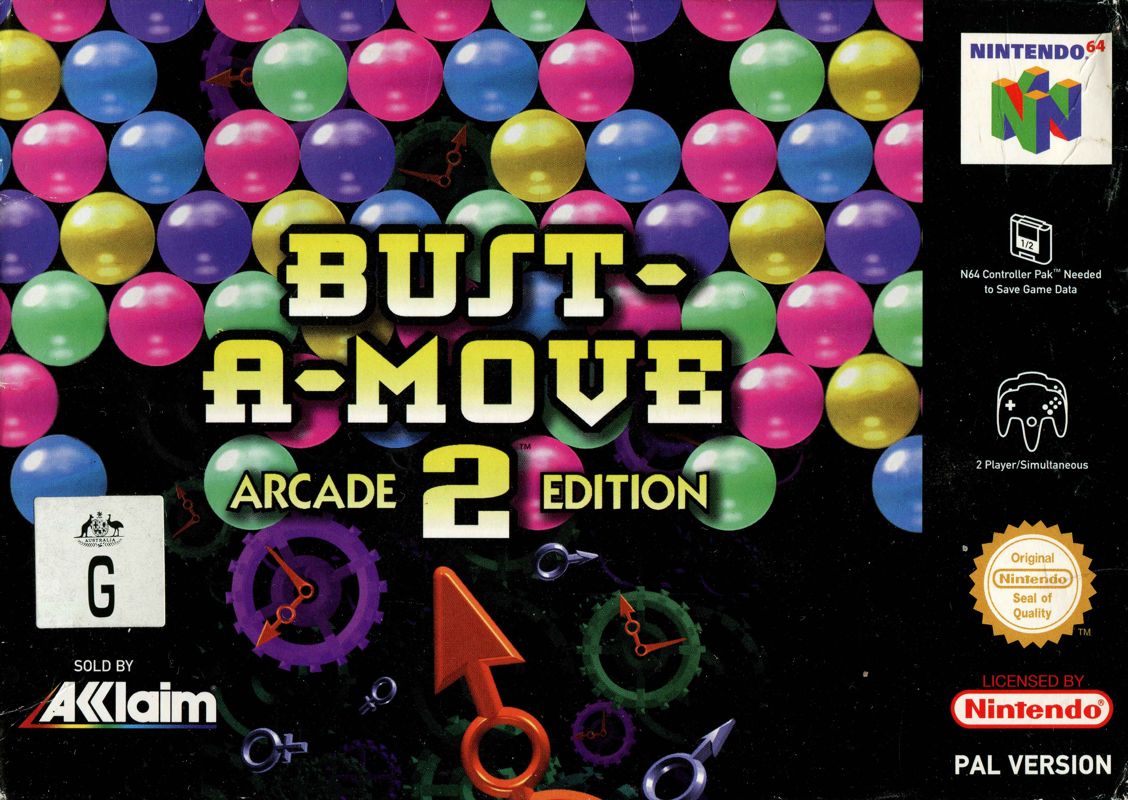 Front Cover for Bust-A-Move Again (Nintendo 64)