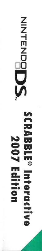 Spine/Sides for Scrabble Interactive: 2007 Edition (Nintendo DS)