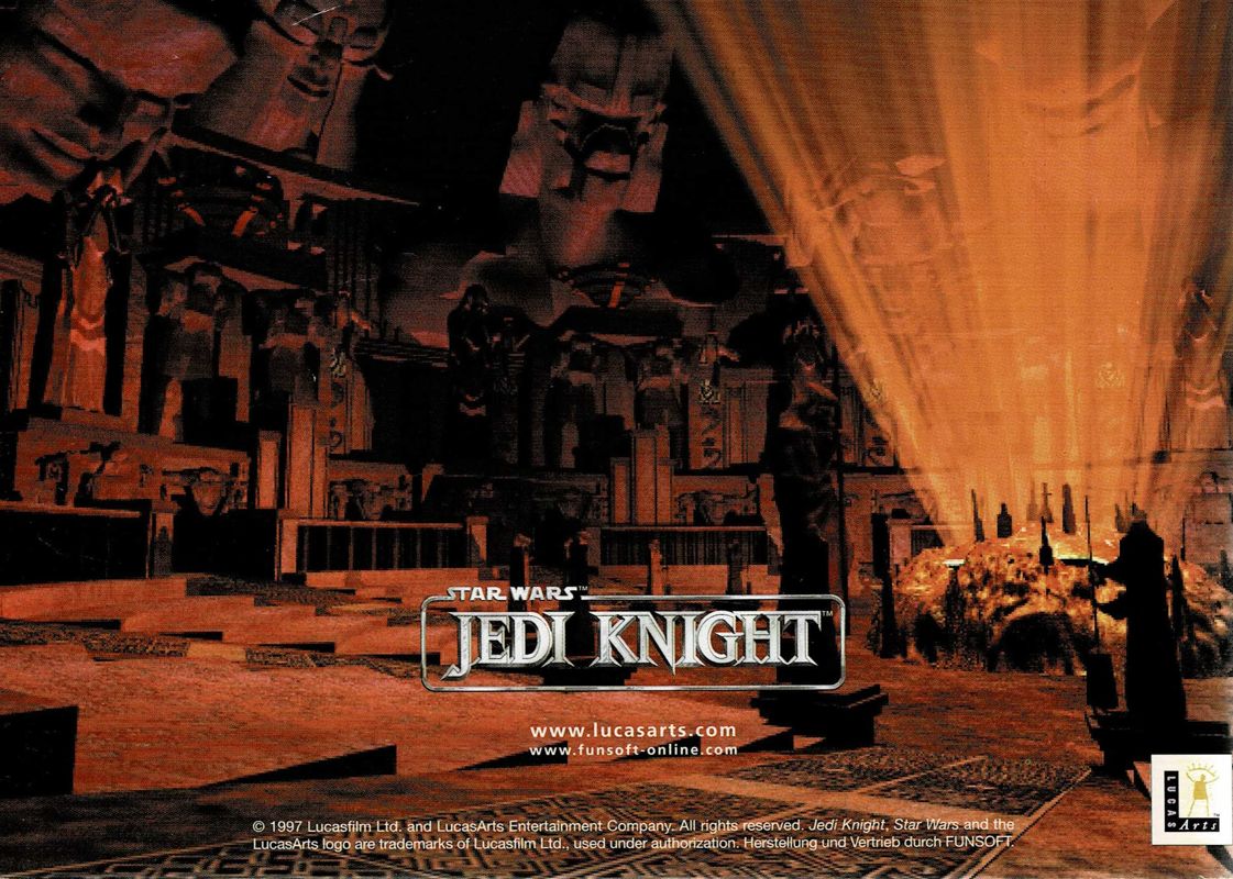 Manual for Star Wars: Jedi Knight - Bundle (Windows) (Two boxes release): Dark Forces II - Back