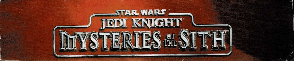 Spine/Sides for Star Wars: Jedi Knight - Bundle (Windows) (Two boxes release): Mysteries of the Sith - Top