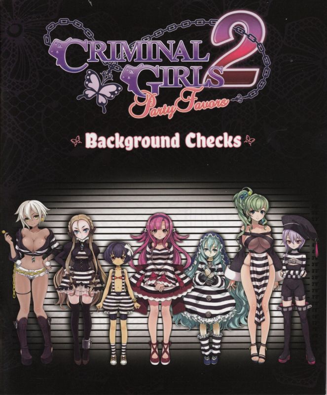 Extras for Criminal Girls 2: Party Favors (Party Bag Edition) (PS Vita): Artbook - Front