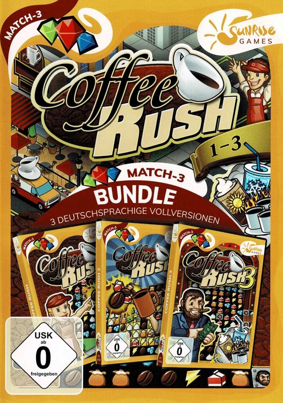 Front Cover for Coffee Rush 1–3 (Windows) (Sunrise Games release)