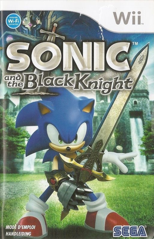 Manual for Sonic and the Black Knight (Wii): Front