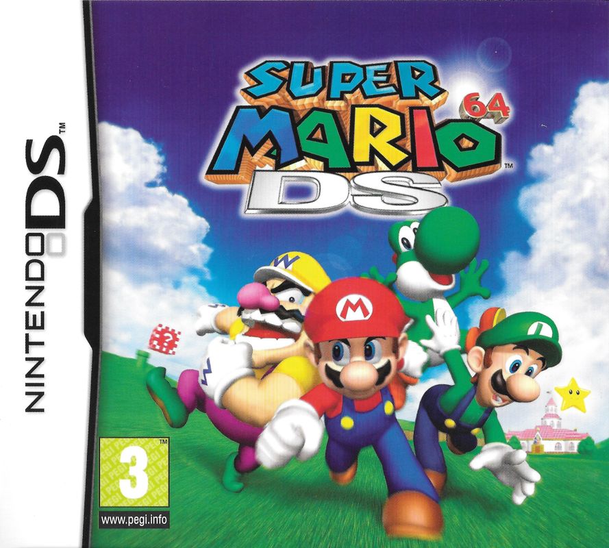 Front Cover for Super Mario 64 DS (Nintendo DS) (Re-release)