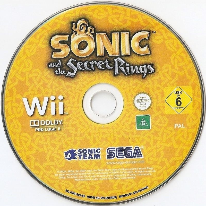 Sonic and the Secret Rings cover or packaging material MobyGames