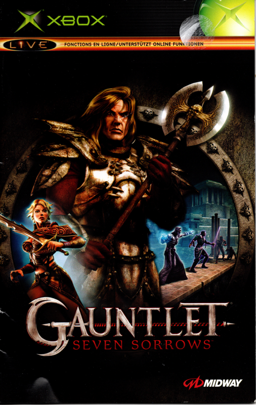 Manual for Gauntlet: Seven Sorrows (Xbox): Front