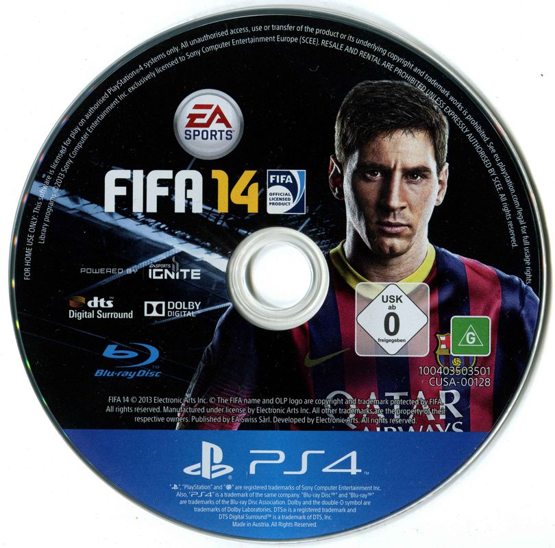 Media for FIFA 14 (PlayStation 4)