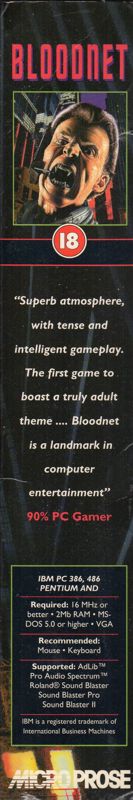 Spine/Sides for BloodNet (DOS): Left