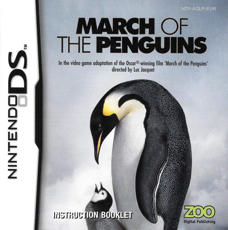 Manual for March of the Penguins (Nintendo DS): Front