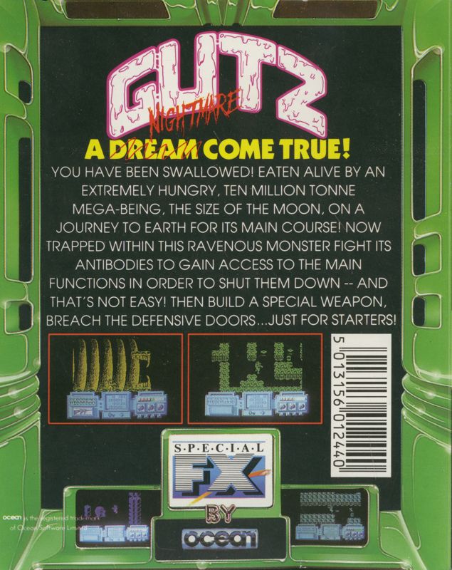 Back Cover for G.U.T.Z. (ZX Spectrum)