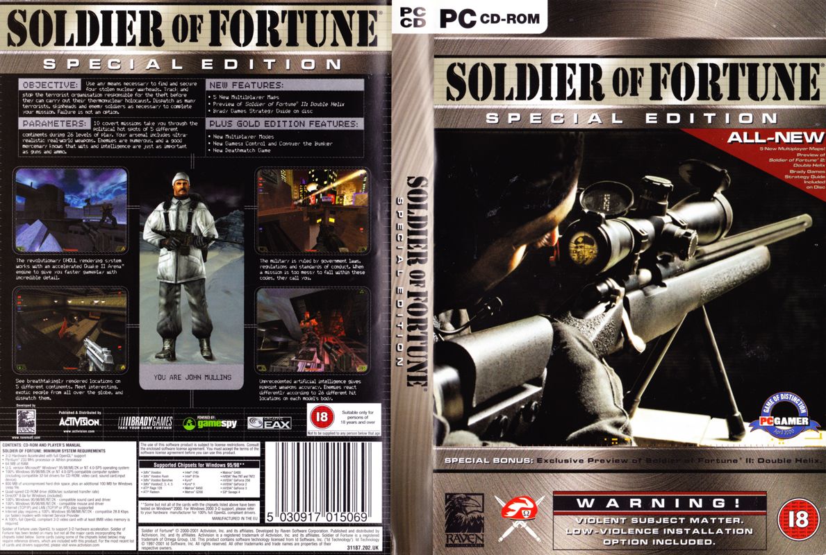 Soldier of Fortune: Platinum Edition cover or packaging material