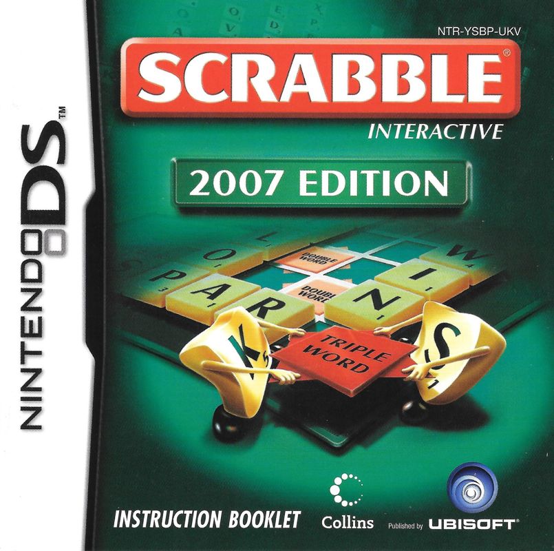 Manual for Scrabble Interactive: 2007 Edition (Nintendo DS): Front