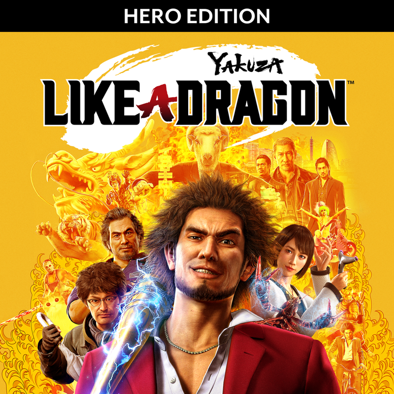 Front Cover for Yakuza: Like a Dragon (Hero Edition) (PlayStation 4 and PlayStation 5) (download release)