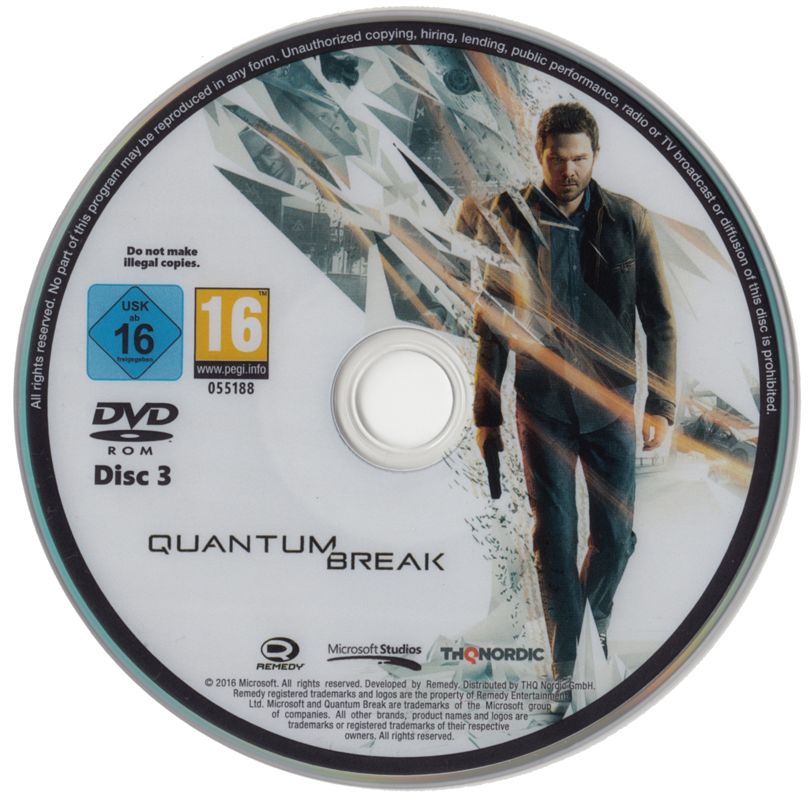 Media for Quantum Break (Timeless Collector's Edition) (Windows): Disc 3