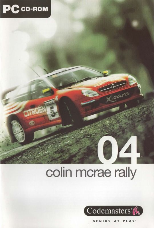 Manual for Colin McRae Rally 04 (Windows): Front (42-page)