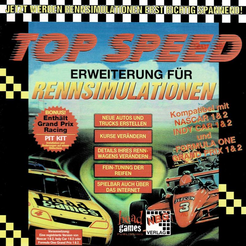 Front Cover for Top Speed: Erweiterung für Rennsimulationen (DOS)