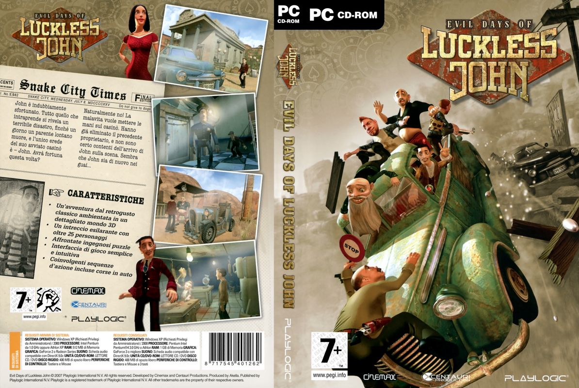 Full Cover for Evil Days of Luckless John (Windows)
