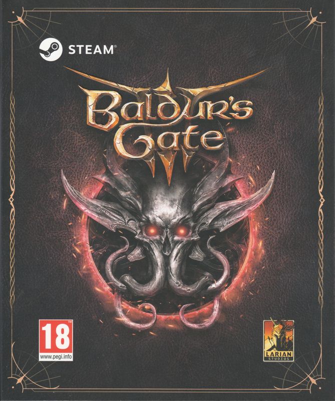Front Cover for Baldur's Gate III (Deluxe Edition) (Macintosh and Windows) (PEGI-rated version)