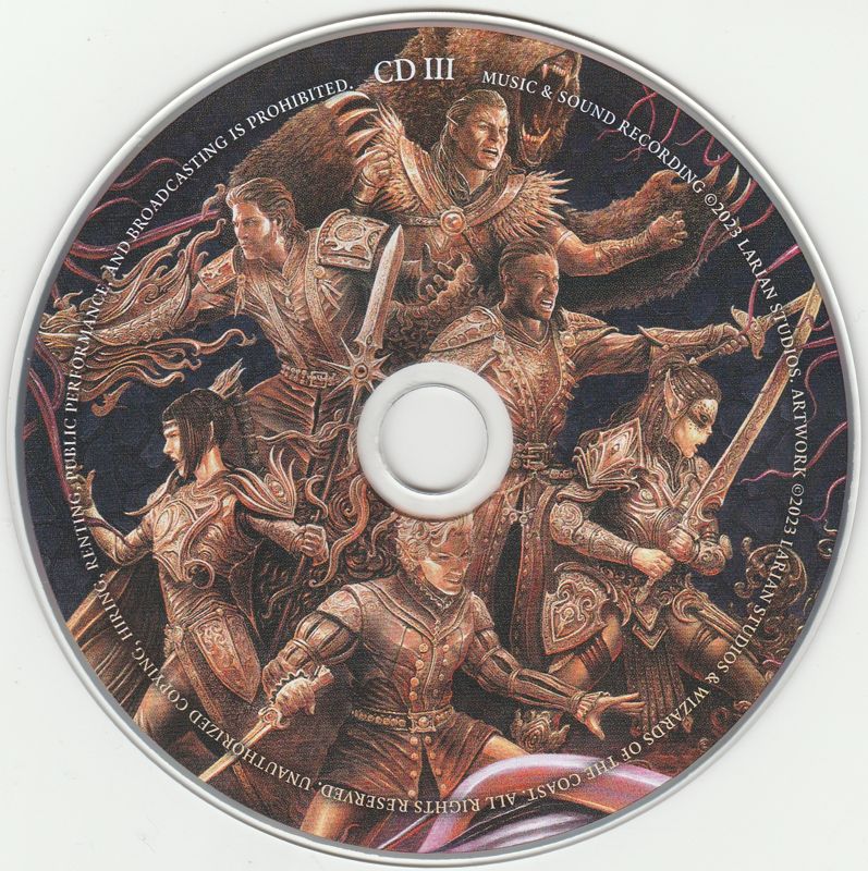 Soundtrack for Baldur's Gate III (Deluxe Edition) (Macintosh and Windows) (PEGI-rated version): Disc 3