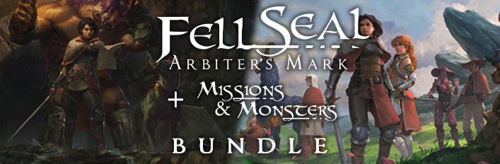 Front Cover for Fell Seal: Arbiter's Mark + Missions and Monsters Bundle (Linux and Macintosh and Windows) (Steam release)