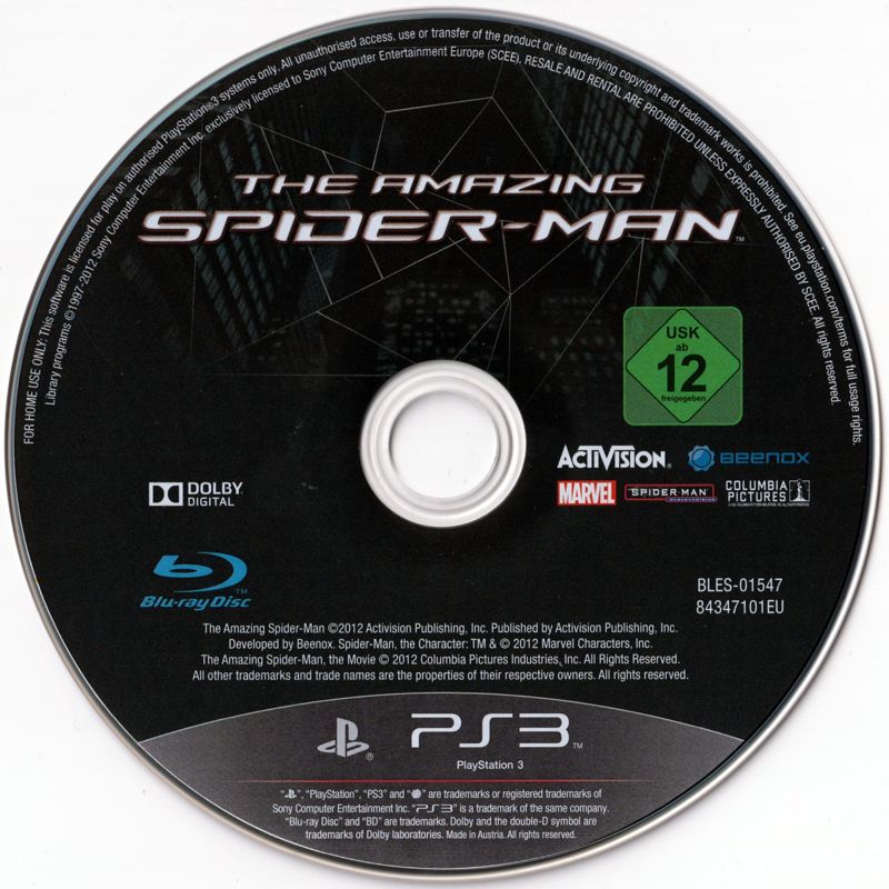 Media for The Amazing Spider-Man (PlayStation 3)