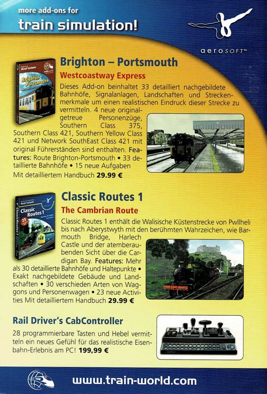 Manual for Classic Routes 2: The Swanage Route (Windows): Back